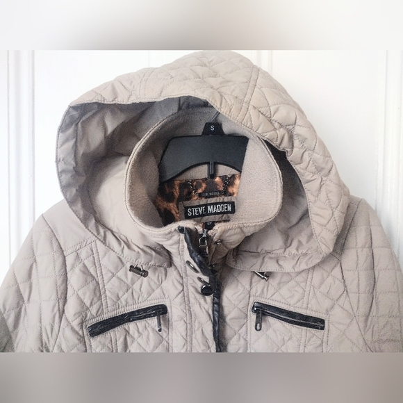 Steve Madden Women's Beige Winter Jacket Size Small - Picture 4 of 8